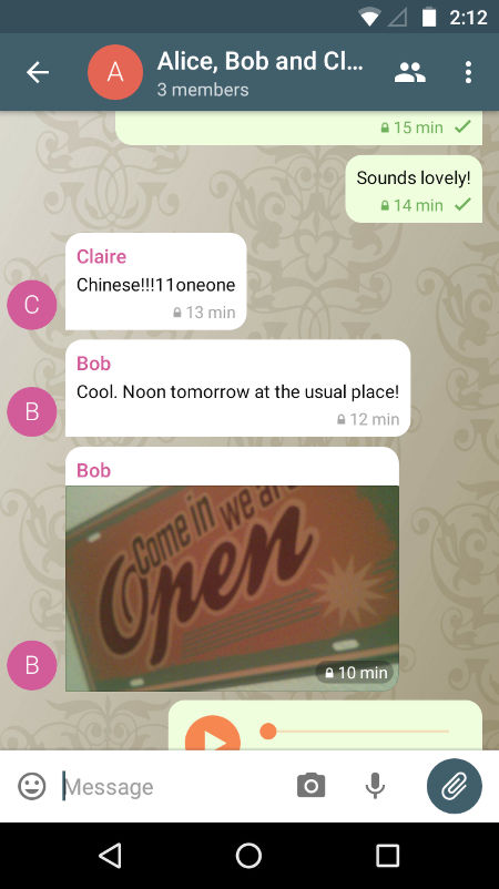  DeltaChat экран 1